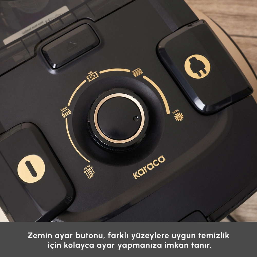 Karaca Vantuz High Force F2 Matte Mineral Gold Elektrikli Süpürge görseli 14