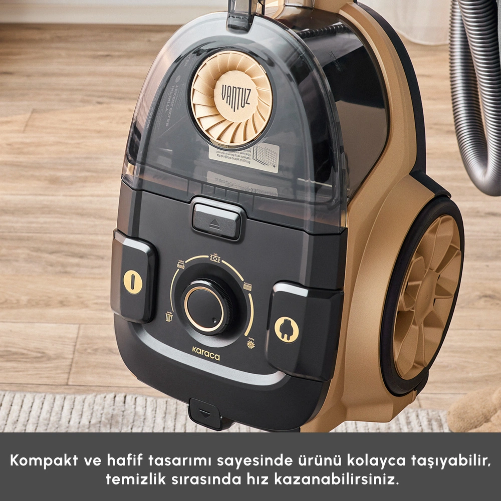Karaca Vantuz High Force F2 Matte Mineral Gold Elektrikli Süpürge görseli 6