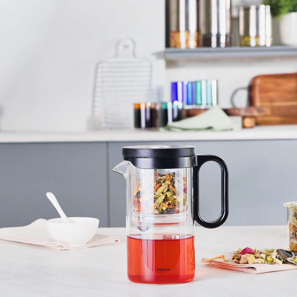 Karaca Brewy Tea Borosilikat Cam French Press 500 ml görseli 3