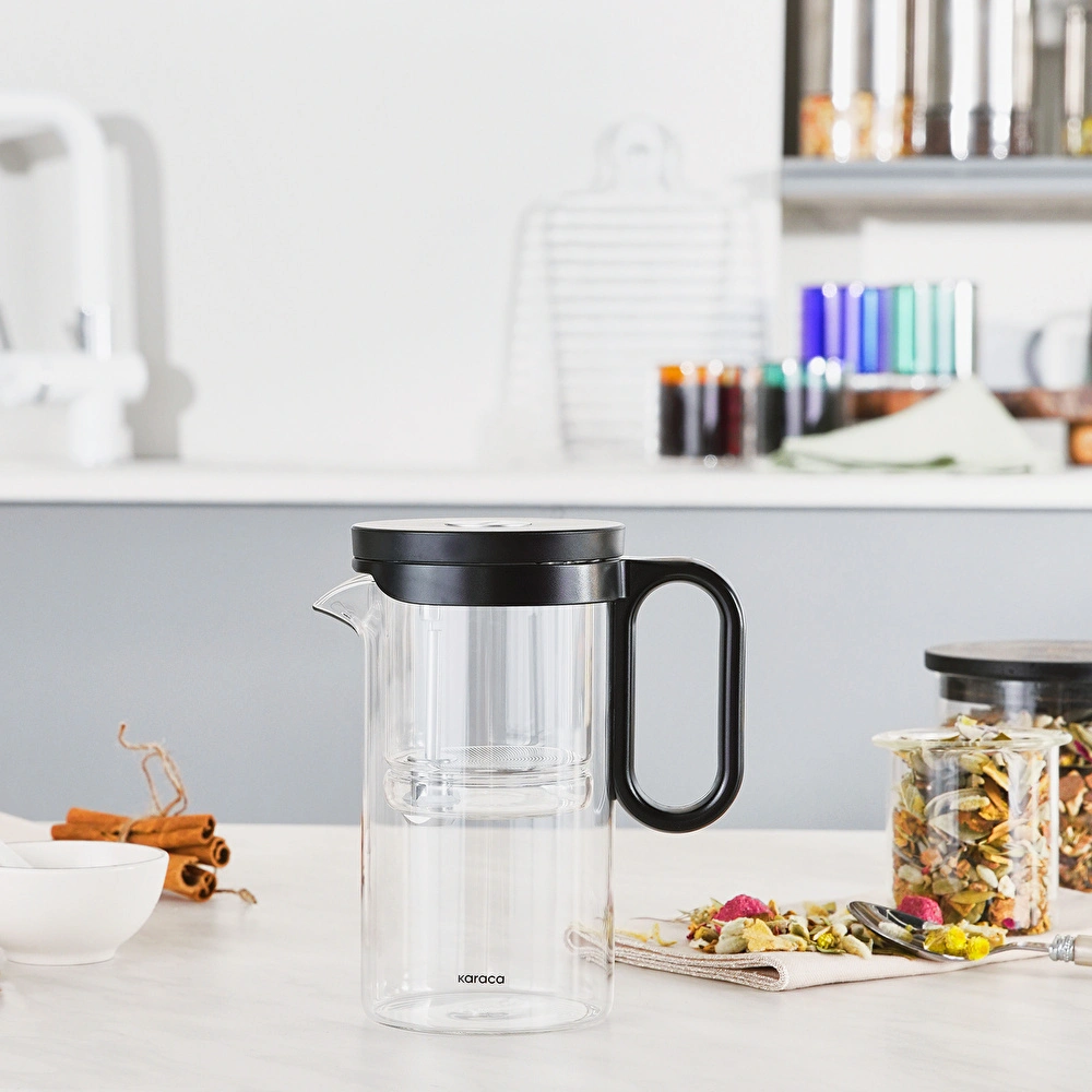 Karaca Brewy Tea Borosilikat Cam French Press 500 ml görseli 2