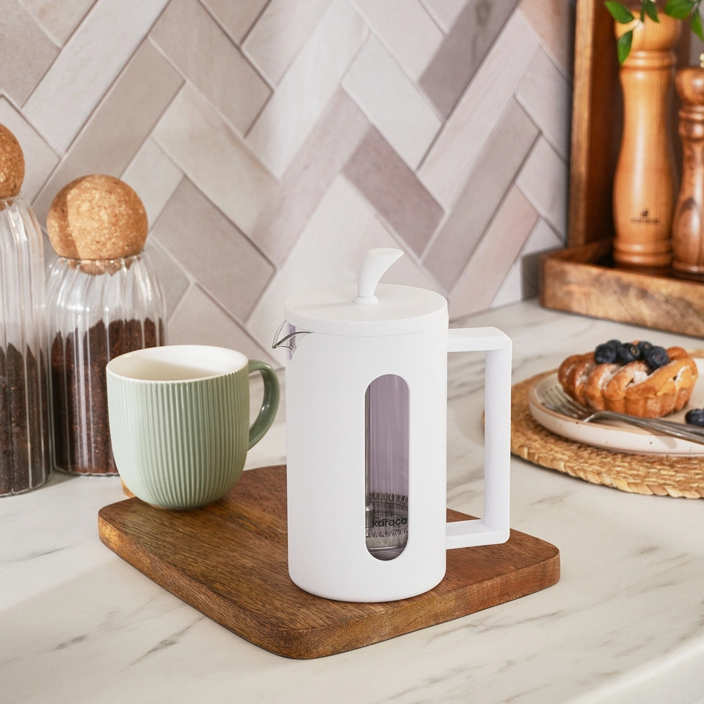 Karaca Leya French Press 600 ml Beyaz görseli 3