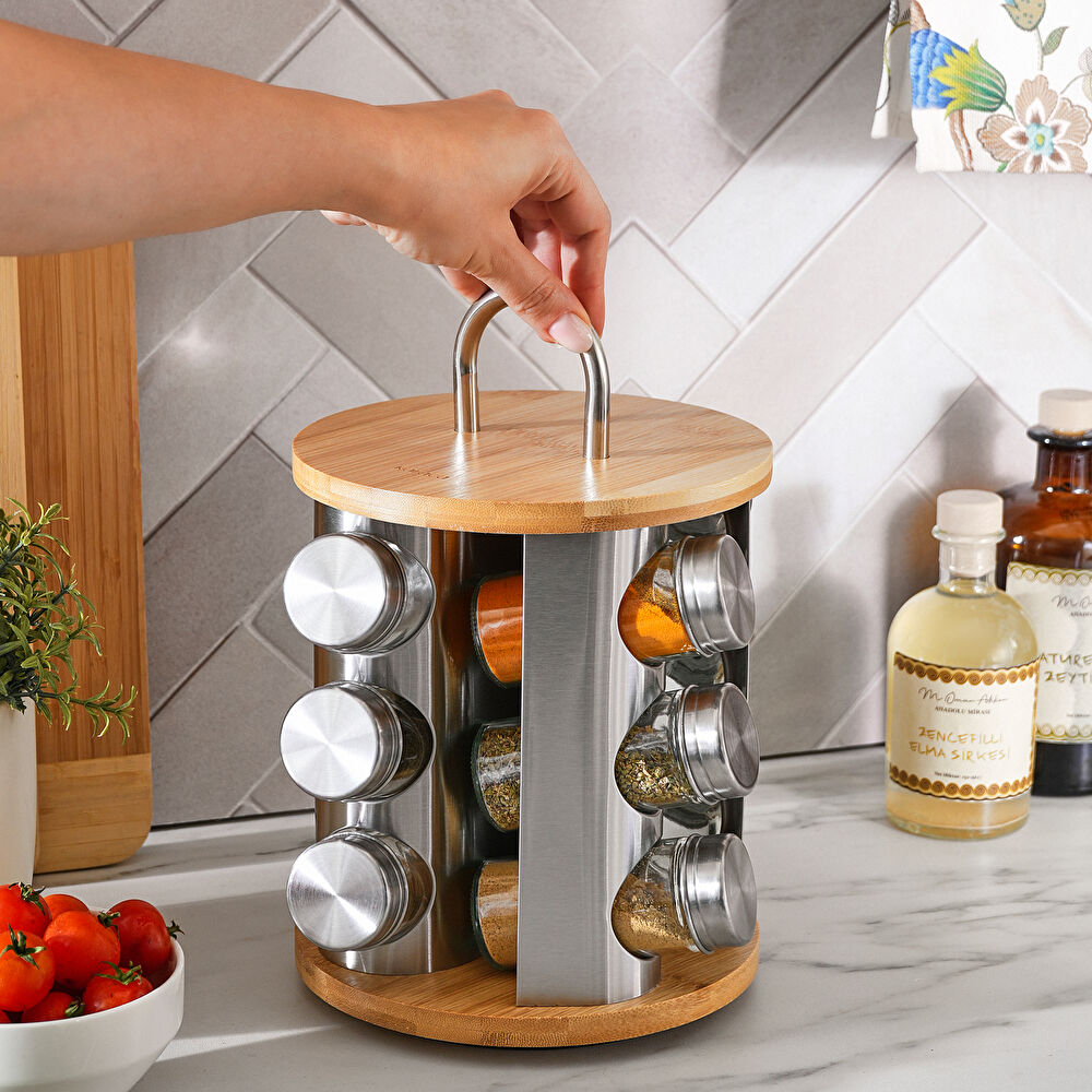 Karaca Alya Dönen Standlı 12'li Baharat Takımı thumbnail 3