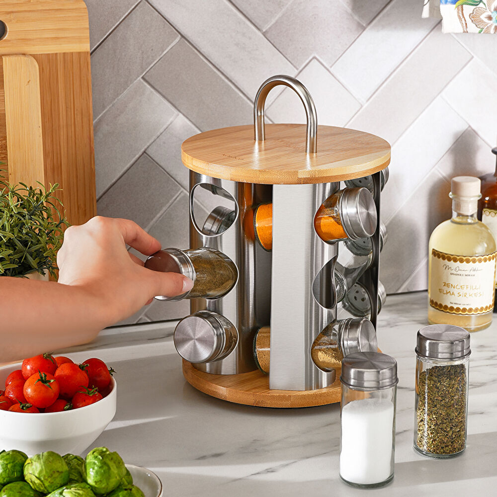 Karaca Alya Dönen Standlı 12'li Baharat Takımı thumbnail 4