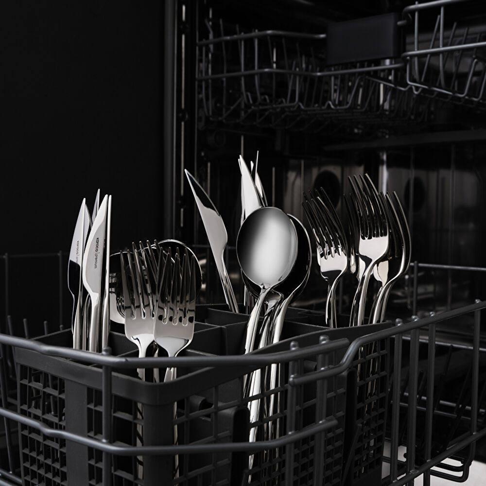 Karaca Premium Sail Platin 12 Kişilik 84 Parça Çatal Kaşık Bıçak Takımı thumbnail 5