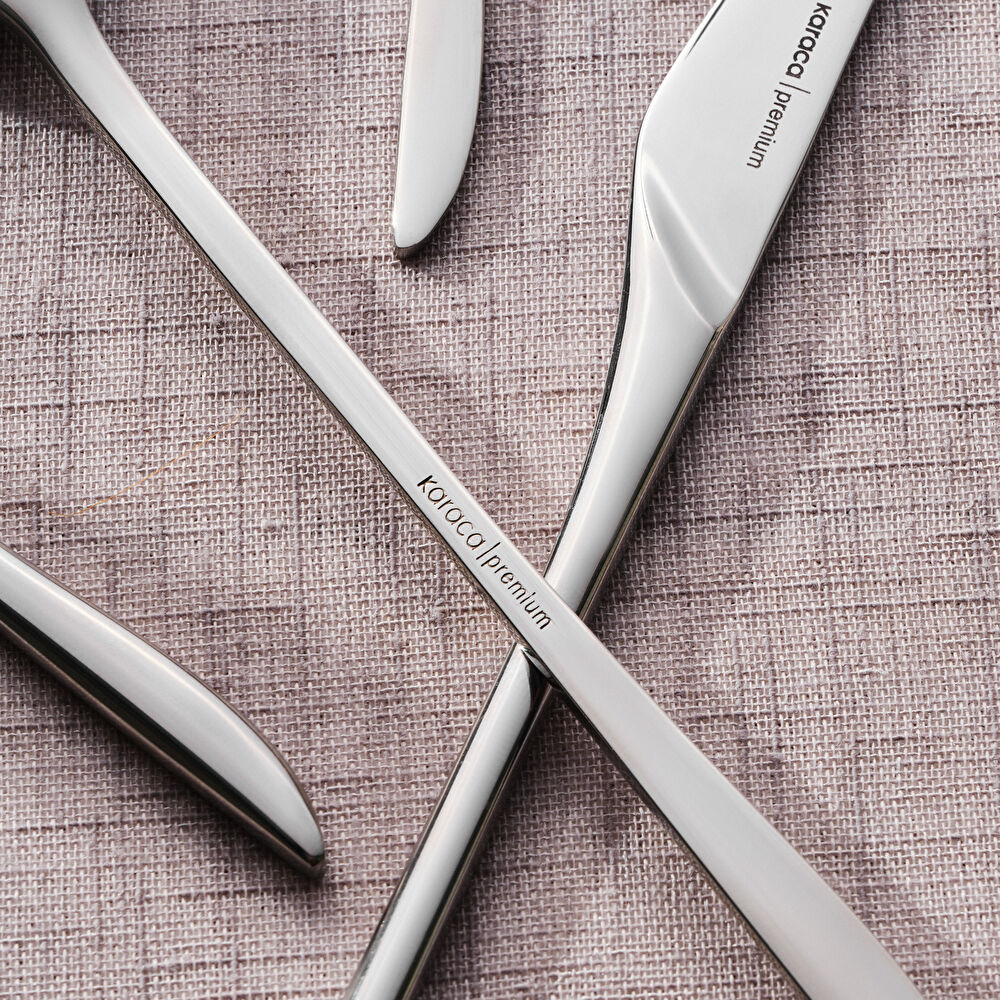 Karaca Premium Platin Von 12 Kişilik 84 Parça Çatal Kaşık Bıçak thumbnail 5