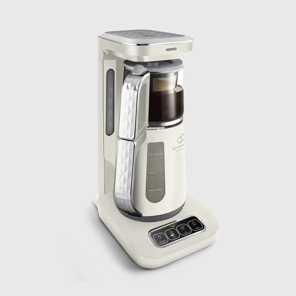 Karaca Çaysever Robotea Pro Quartz 4 in 1 Konuşan Çay Makinesi Creamy görseli 2