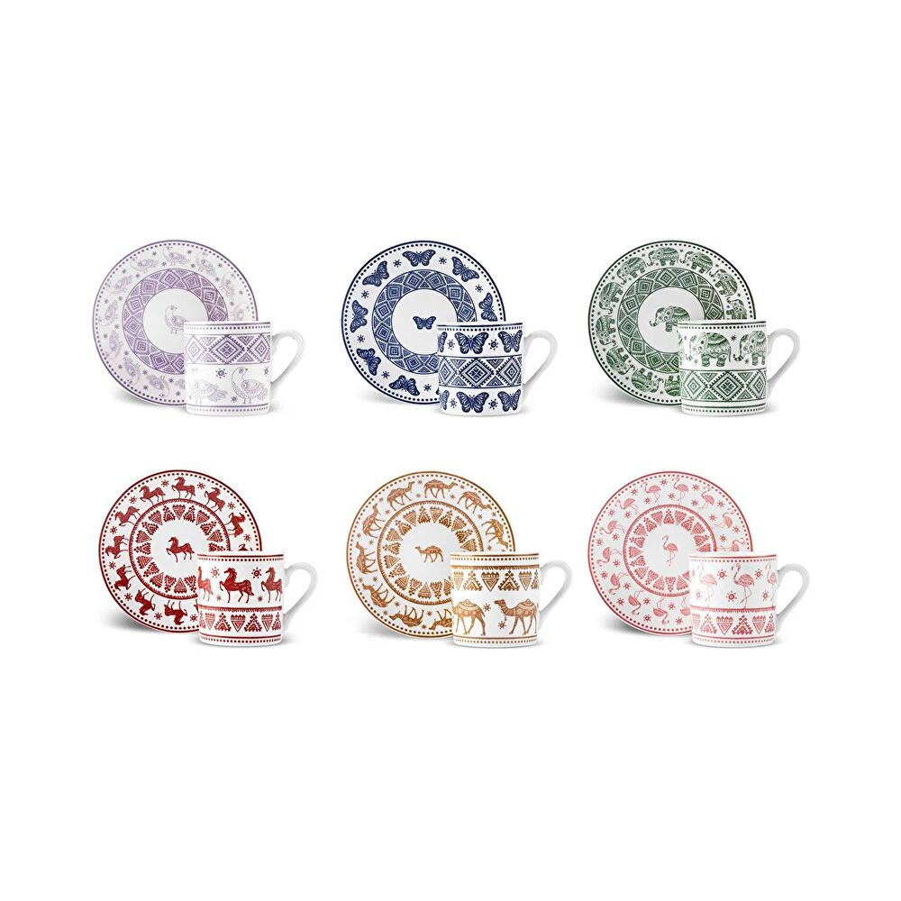 Karaca Teri 6 Kişilik Kahve Fincanı 90 ml thumbnail 2