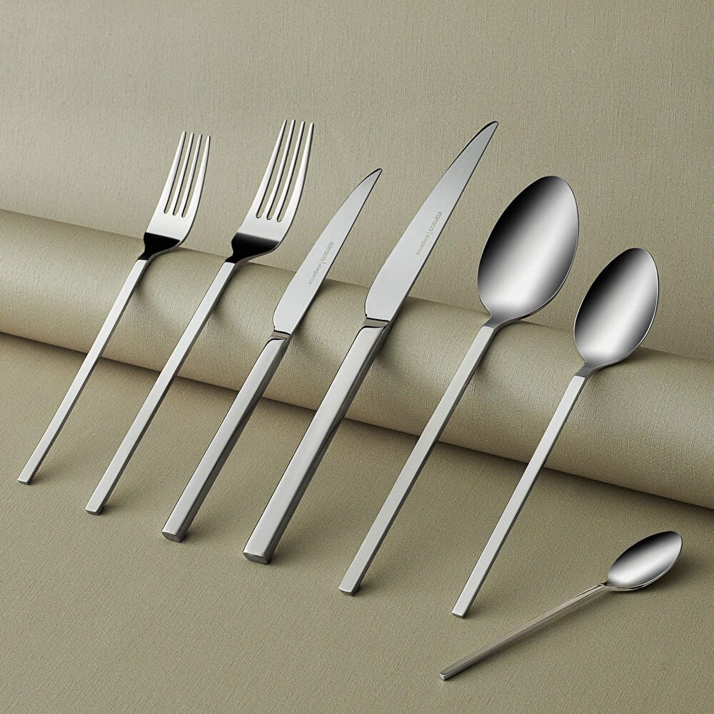 Karaca Elegance Pallas Platin 12 Kişilik 84 Parça Çatal Kaşık Bıçak Takımı