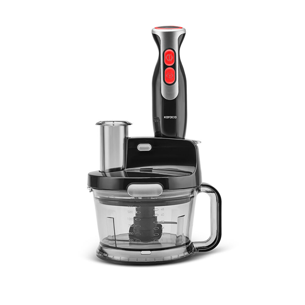 Karaca Pro-Multimax Mutfak Robotu 2000W Black Red thumbnail 6