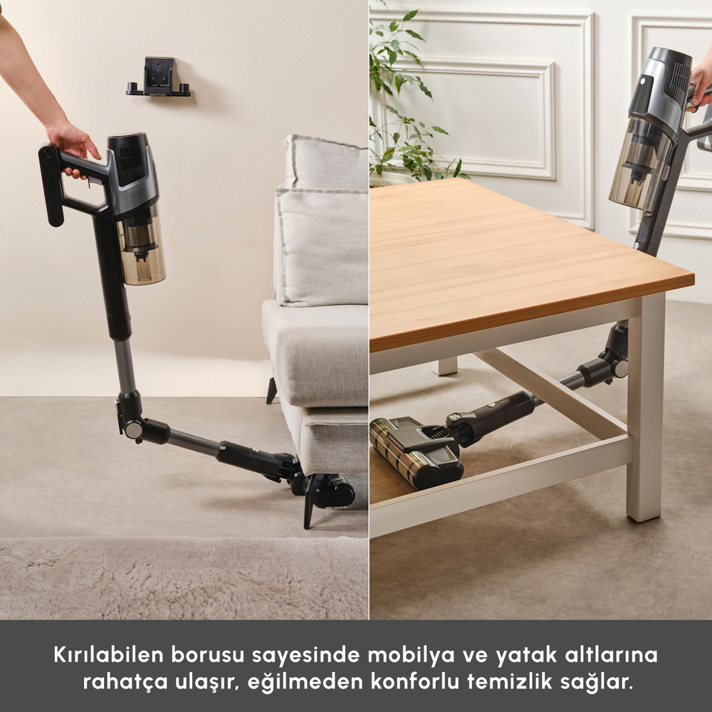 Karaca Dynamic Vacuumx 3 in 1 Kablosuz Islak Kuru Dikey Süpürge görseli 8