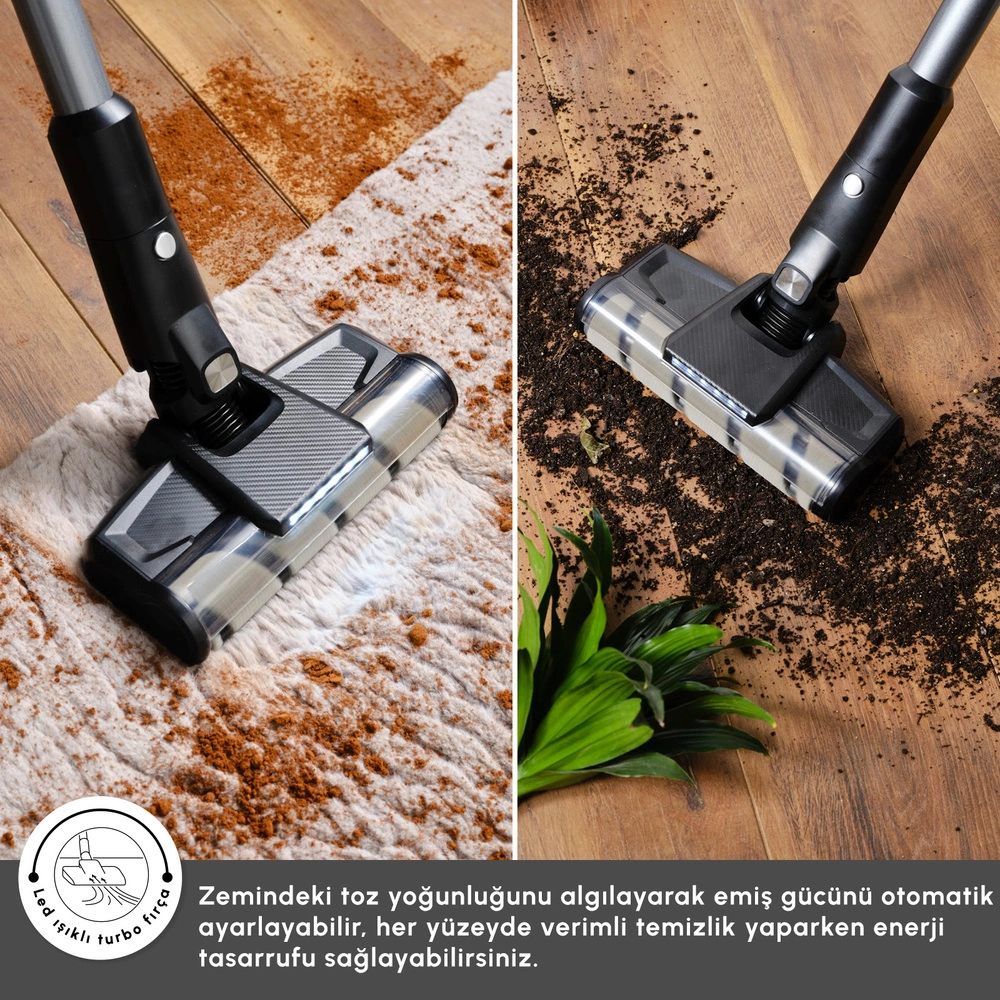 Karaca Dynamic Vacuumx 3 in 1 Kablosuz Islak Kuru Dikey Süpürge görseli 10