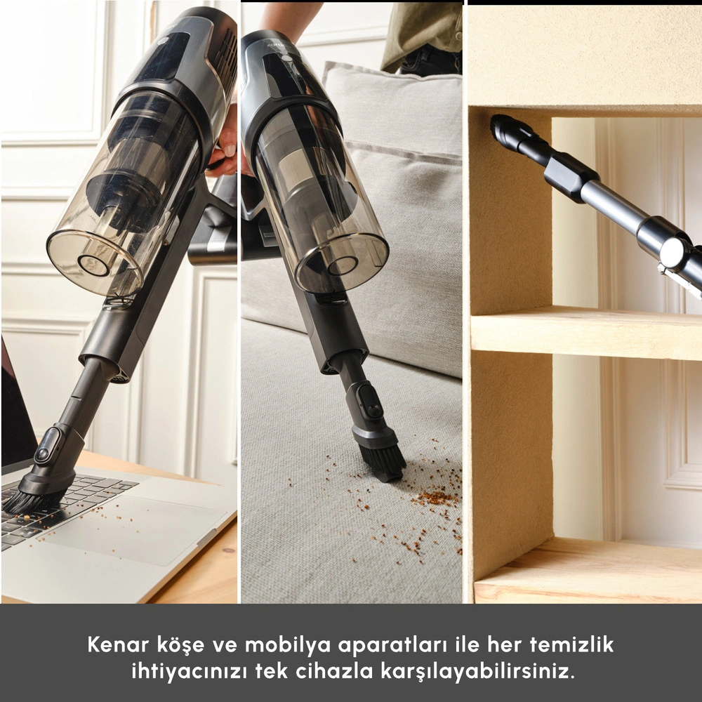 Karaca Dynamic Vacuumx 3 in 1 Kablosuz Islak Kuru Dikey Süpürge görseli 11