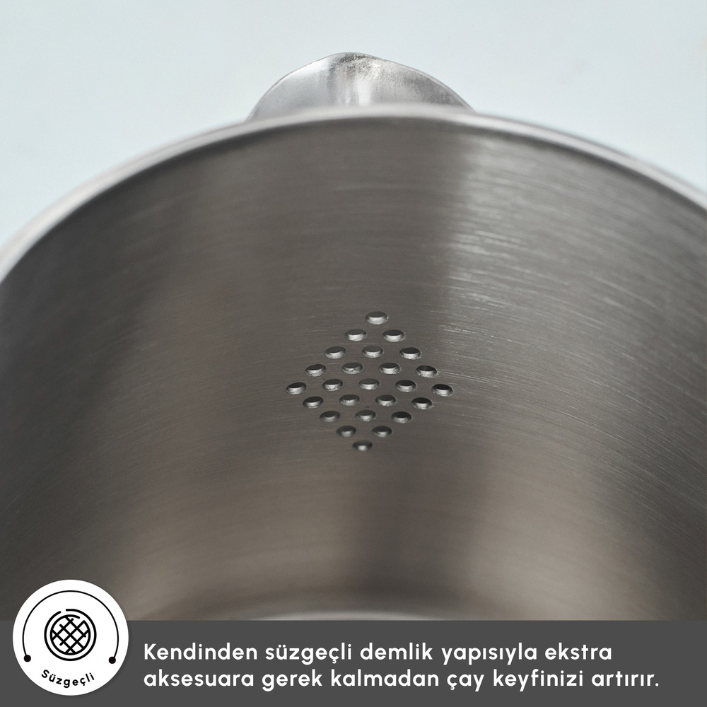 Karaca Ada İndüksiyon Tabanlı Çaydanlık Takımı Large görseli 4