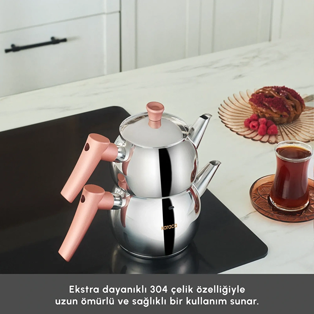 Karaca Frezya Mini Çaydanlık Takımı Rose görseli 4