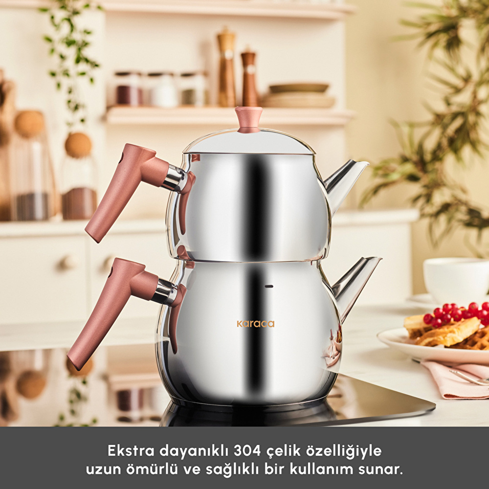 Karaca Frezya Maxi Çaydanlık Takımı Rose görseli 3