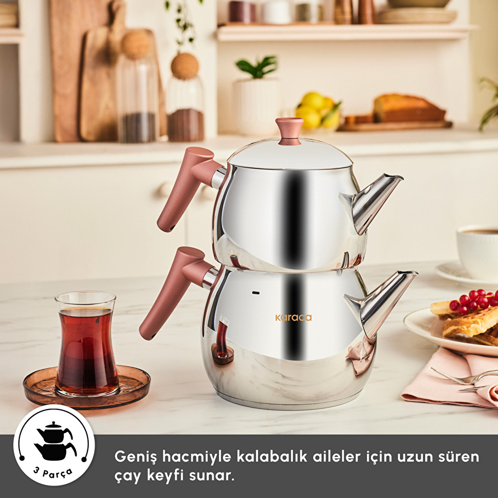 Karaca Frezya Maxi Çaydanlık Takımı Rose görseli 5