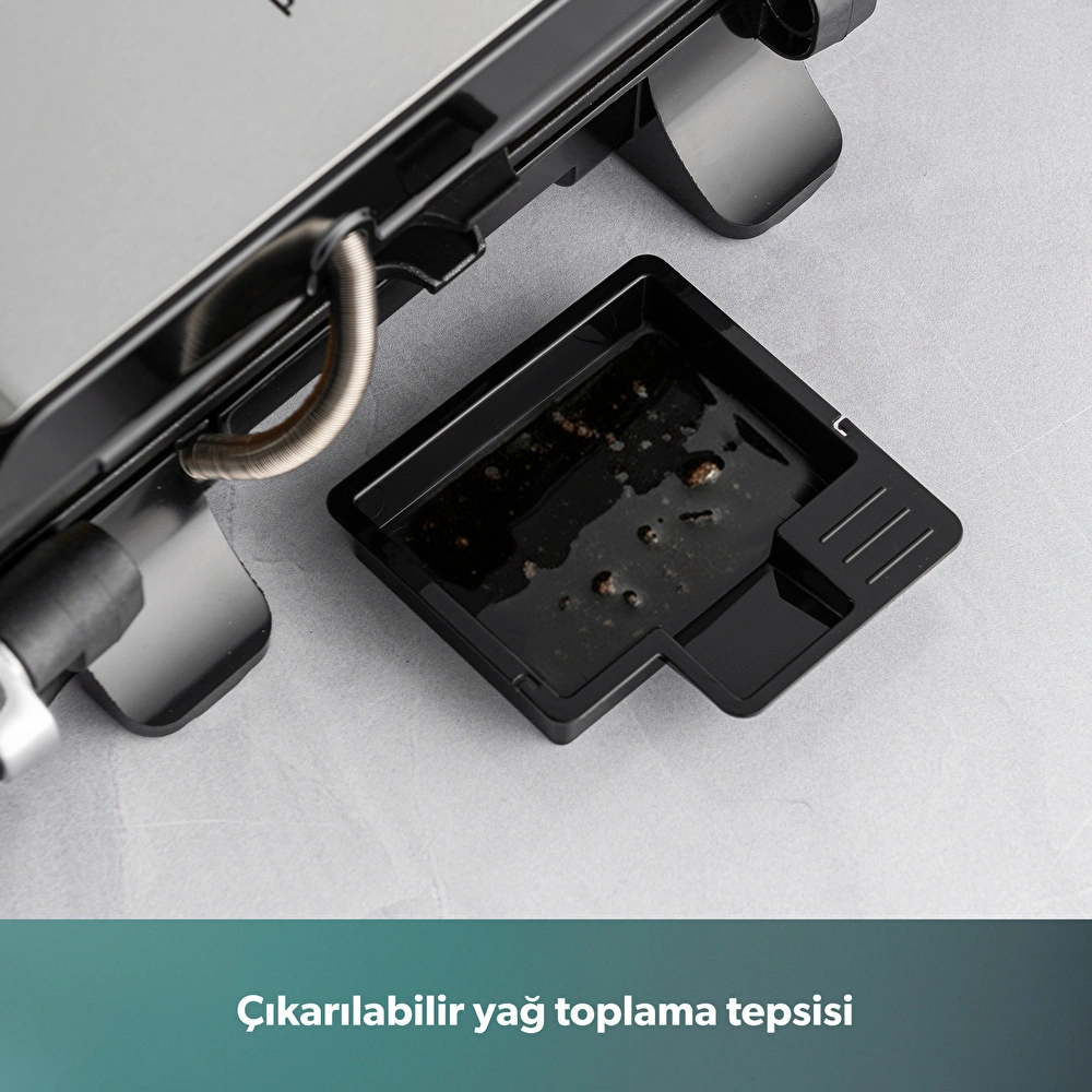 Homend Grilliant 1356H Inox Gövdeli Döküm Plakalı Tost ve Izgara Makinesi görseli 7