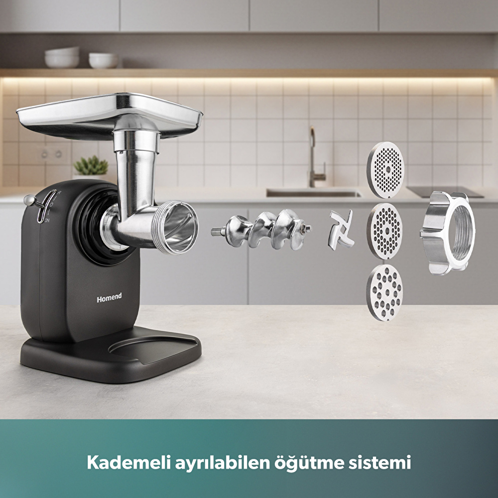 Homend Meatbox 3101H Paslanmaz Çelik Kıyma Makinesi görseli 2