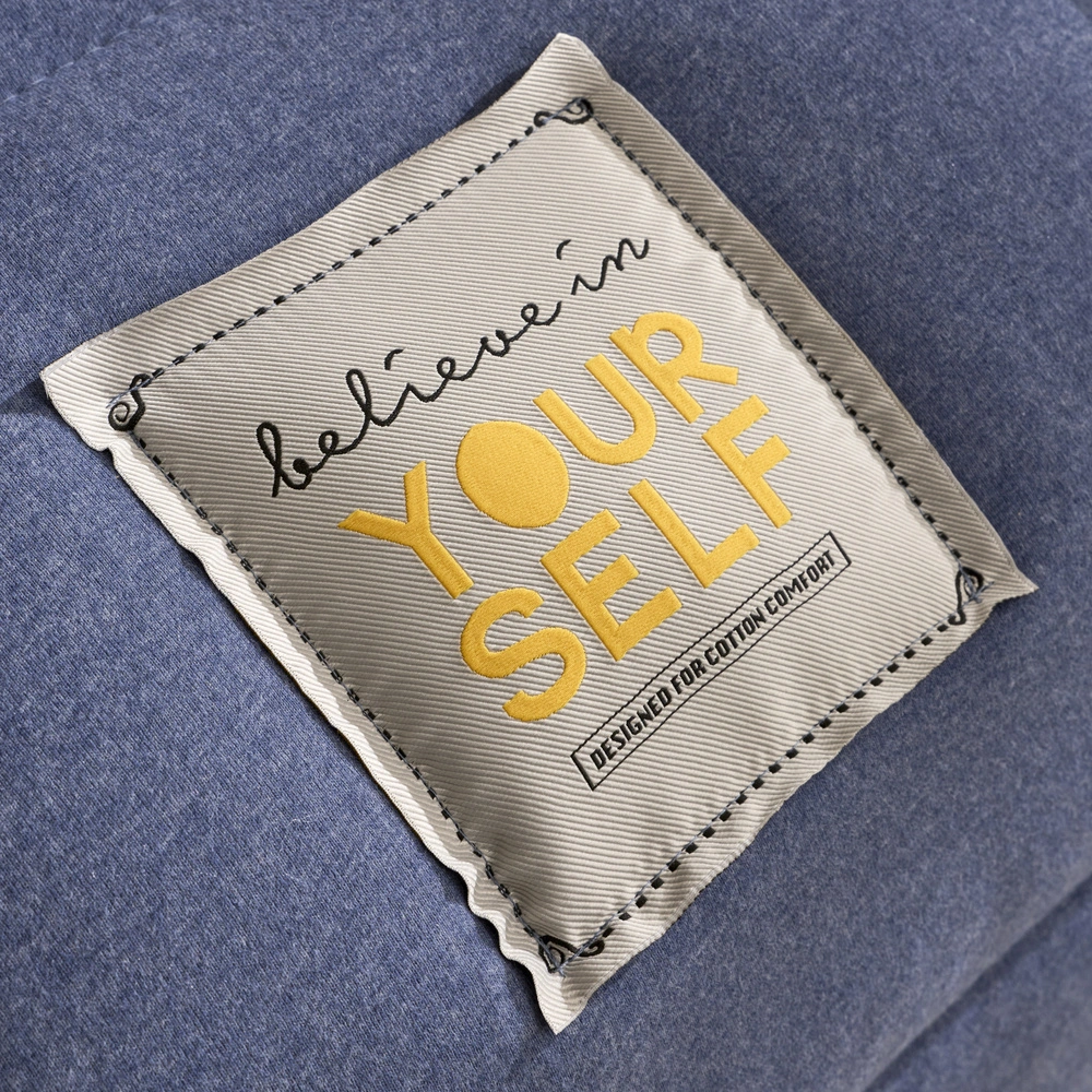 Karaca Home Motto Cotton Comfort Çift Kişilik Uyku Seti İndigo görseli 7