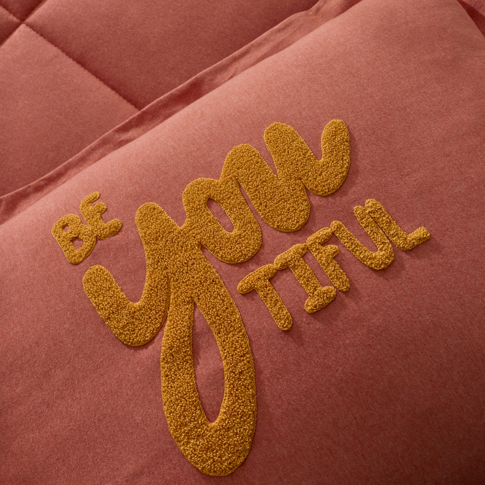 Karaca Home Motto Cotton Comfort Çift Kişilik Uyku Seti Mercan görseli 3