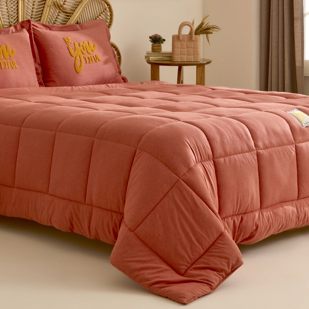 Karaca Home Motto Cotton Comfort Çift Kişilik Uyku Seti Mercan görseli 7