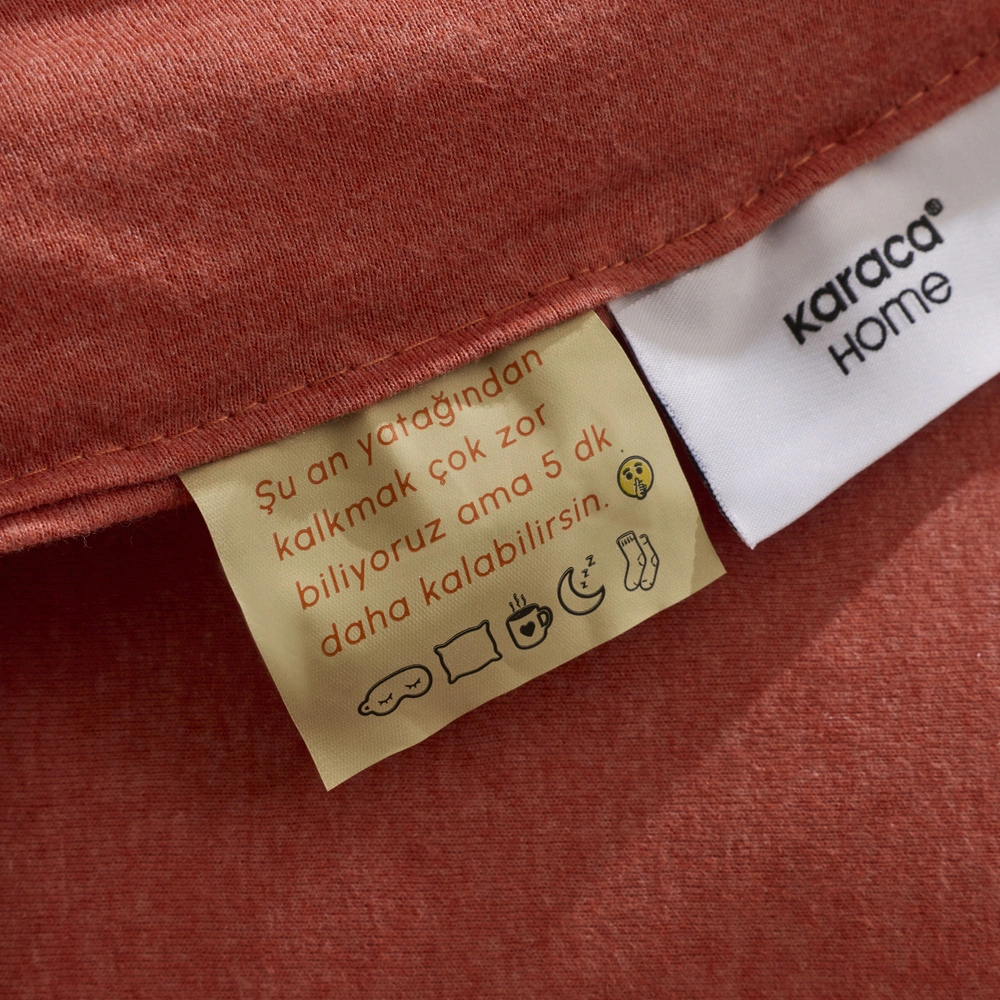 Karaca Home Motto Cotton Comfort Çift Kişilik Uyku Seti Mercan görseli 8