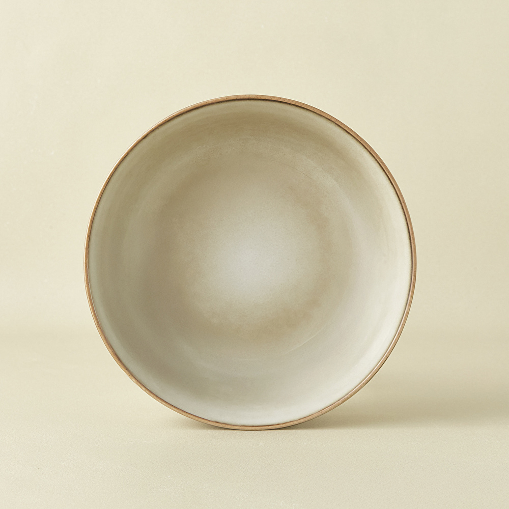 Karaca Rixton Bej Reaktif Salata Kasesi 22 cm görseli 2