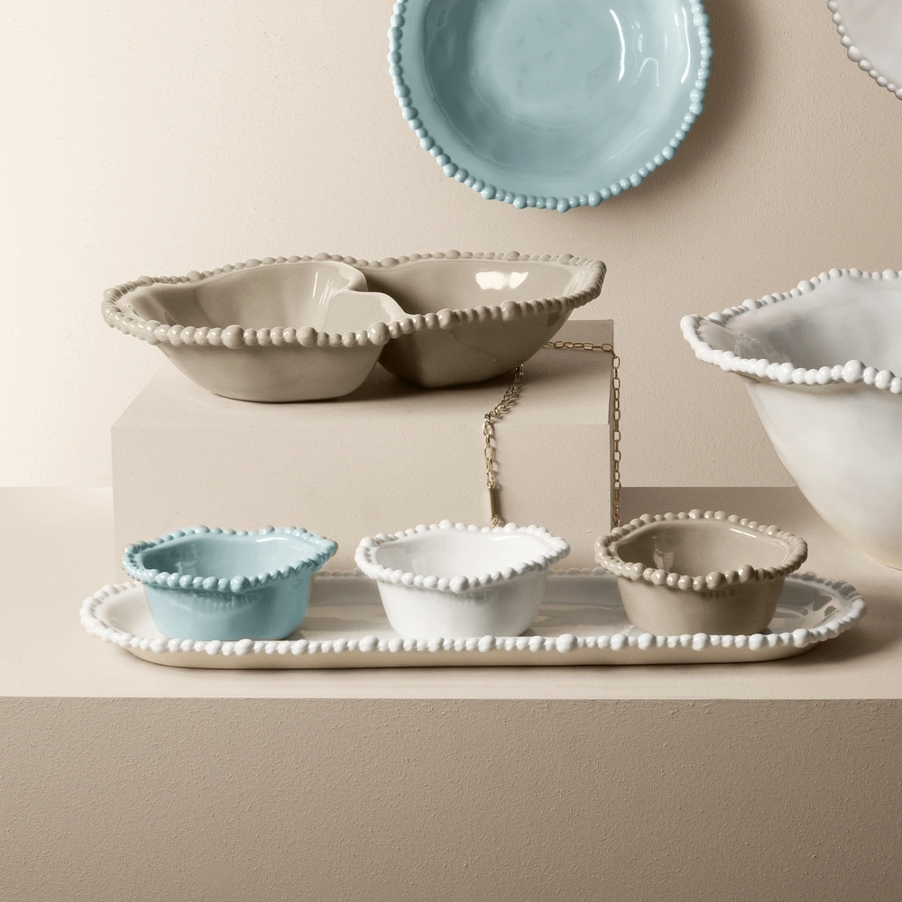 Baci Milano Joke Table Kitchen Melamin 3'lü Küçük Kase Beyaz görseli 2