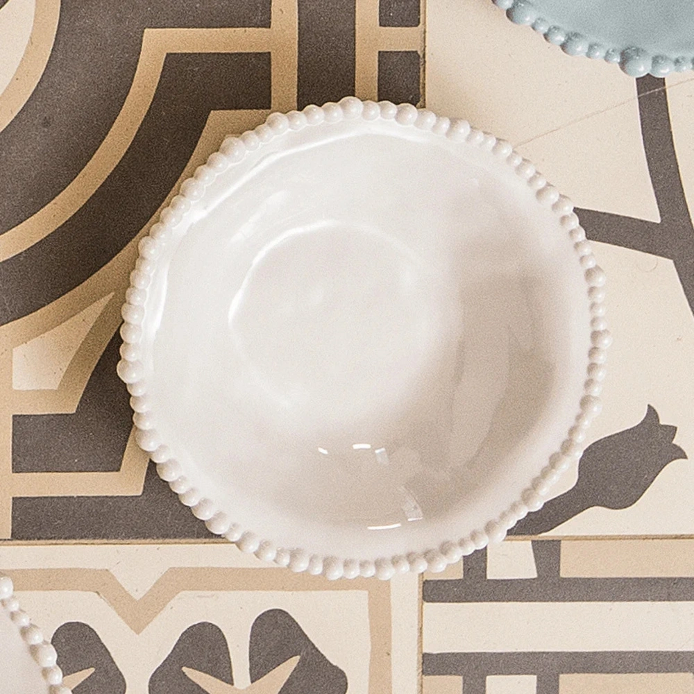 Baci Milano Joke Table Kitchen Melamin 3'lü Küçük Kase Beyaz görseli 5