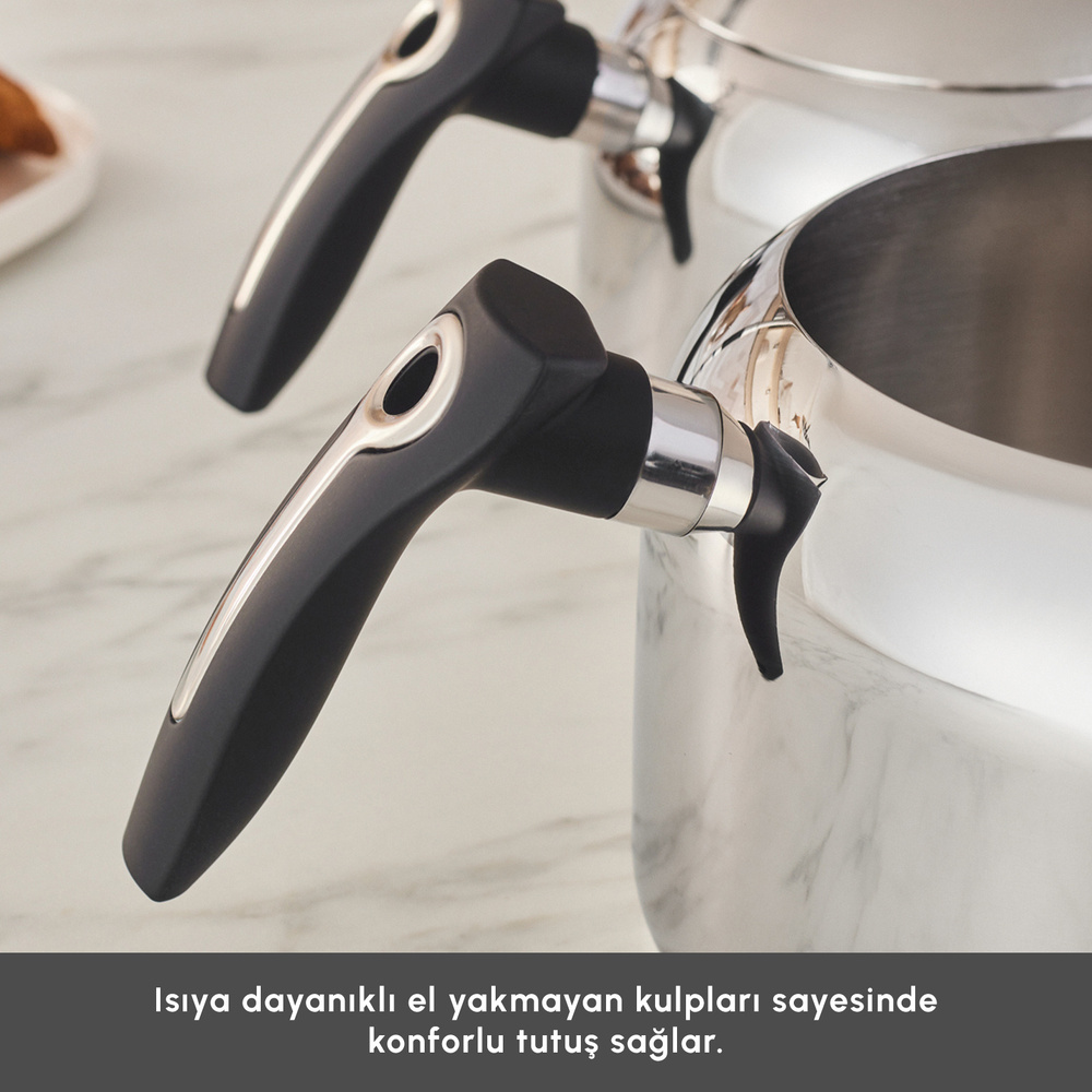 Karaca Asiye Maxi Çaydanlık Takımı Siyah görseli 7