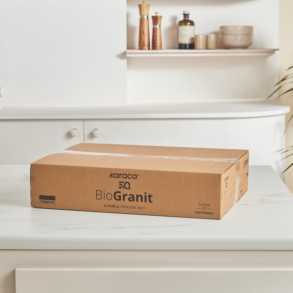 Karaca Biogranit Blue Stone Mini 5 Parça Tencere Seti görseli 8