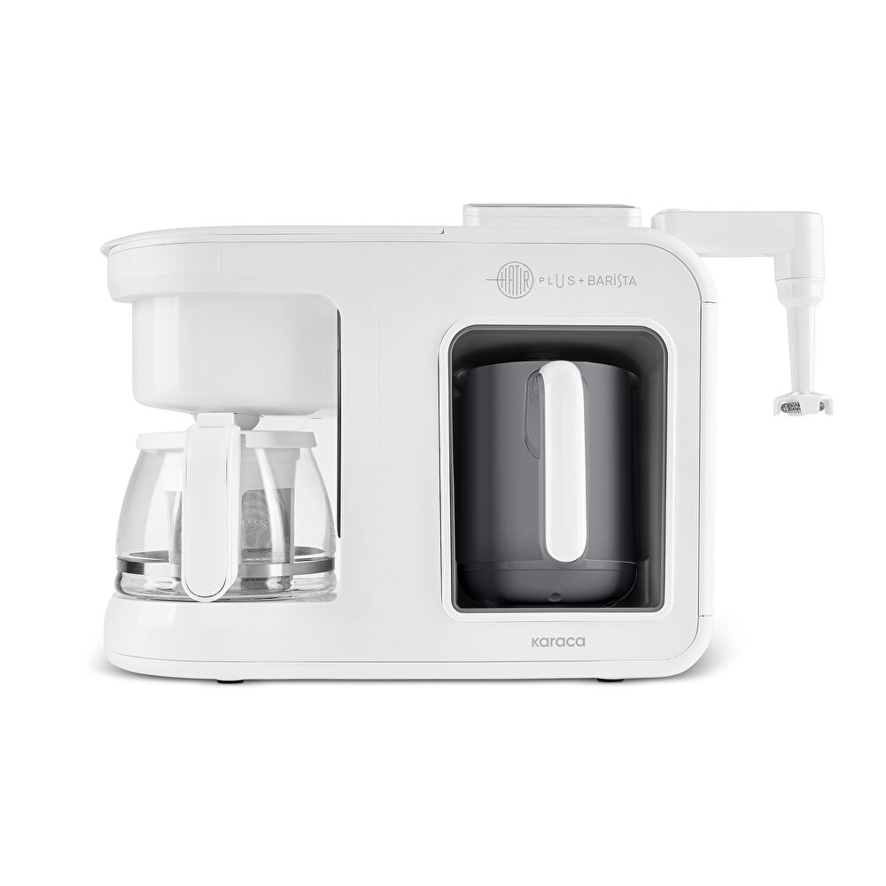 Karaca Hatır Plus Barista 6 in 1 Latte Cappuccino ve Közde Türk Kahve Makinesi Black Silver thumbnail 4
