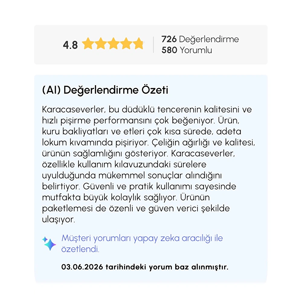 Karaca Quick And Safe İndüksiyon Tabanlı Düdüklü Tencere 7 Lt görseli 14