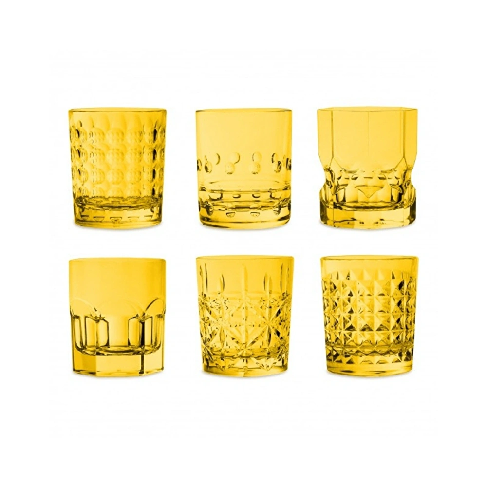 Baci Milano Crystal Touch 6'lı Bardak Seti 300 ml Sarı görseli 1