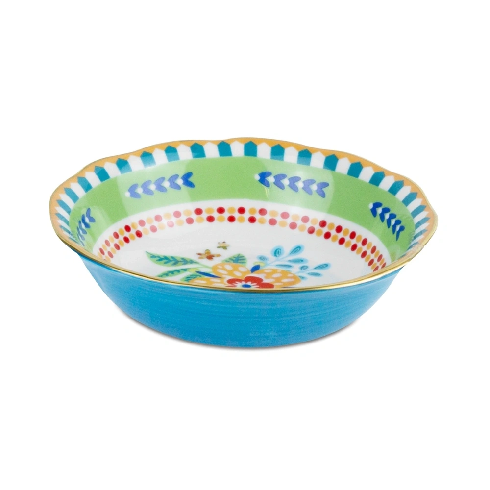 Baci Milano Mamma Mia Mavi Desenli Kase 18 cm x 6,5 cm görseli 1
