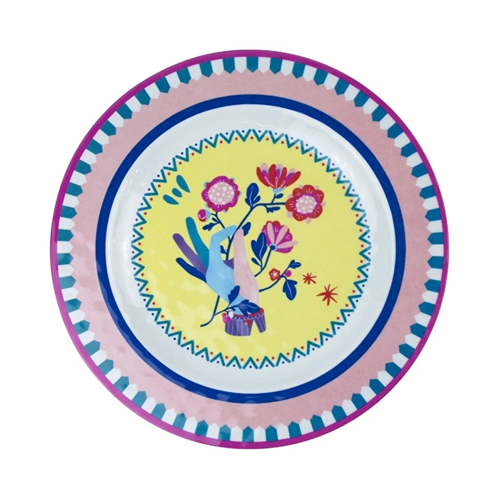 Baci Milano Mamma Mia 6'lı El Desenli Servis Tabağı Seti 28 cm görseli 4