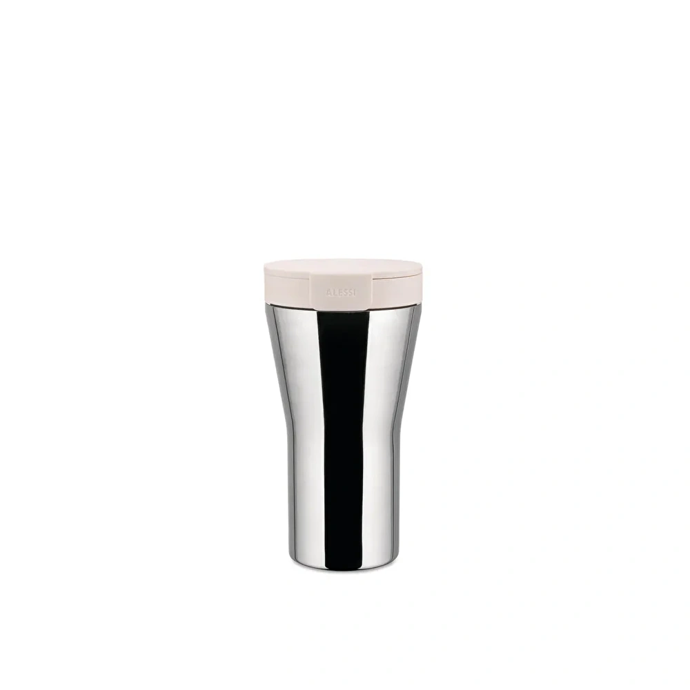 ALESSI CAFFA DOUBLEWALL MUG BEYAZ 9,5X9X17 CM UK görseli 1