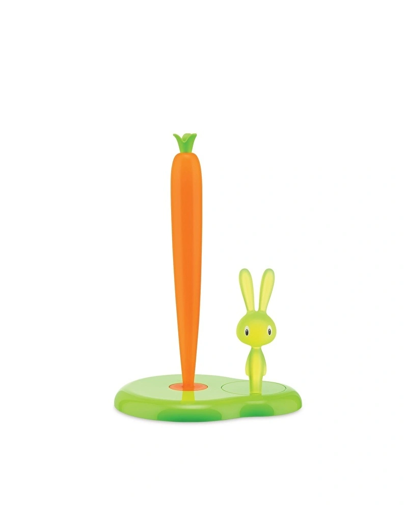 ALESSI BUNNY&CARROT HAVLU TUTUCU 20,2X16X29,4 YEŞİL UK görseli 2