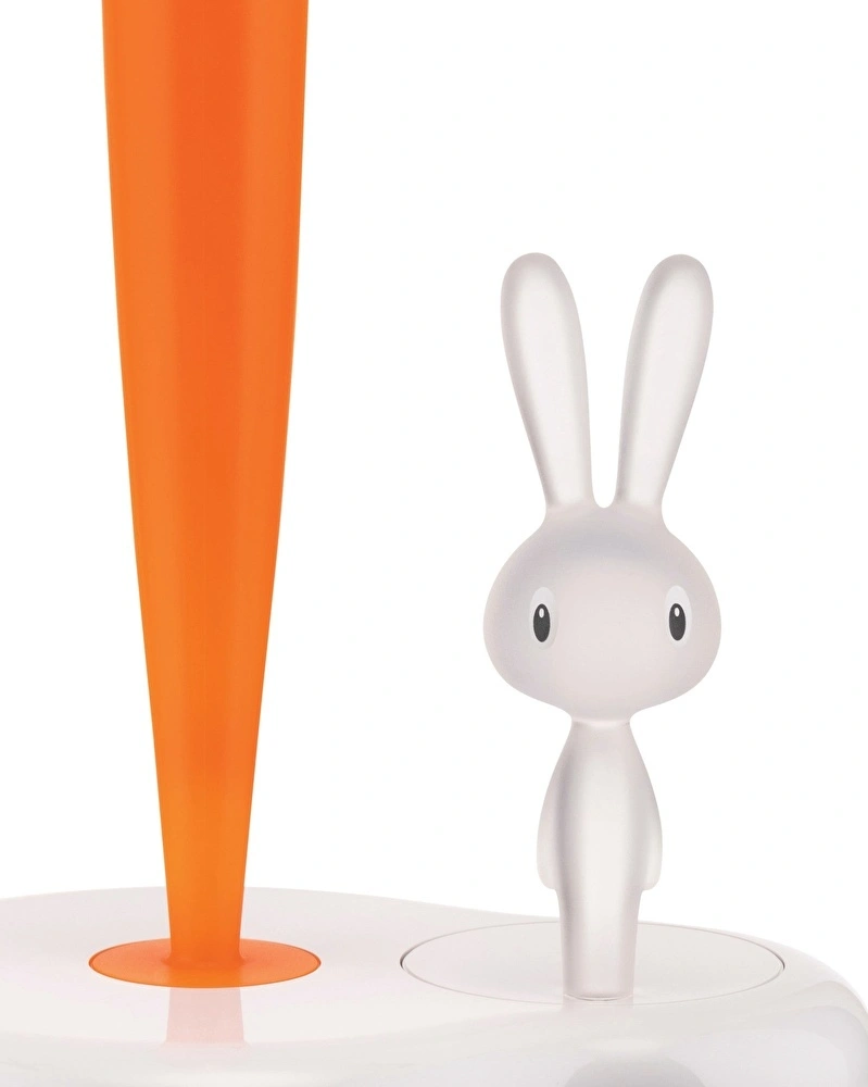 ALESSI BUNNY&CARROT HAVLU TUTUCU 20X16X34 BEYAZ UK görseli 1
