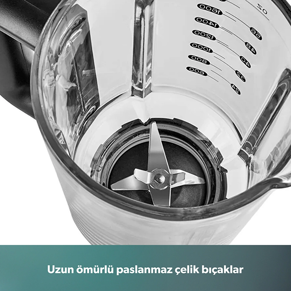 Homend Artfood 4925h Profesyonel Blender Siyah 1200W görseli 6
