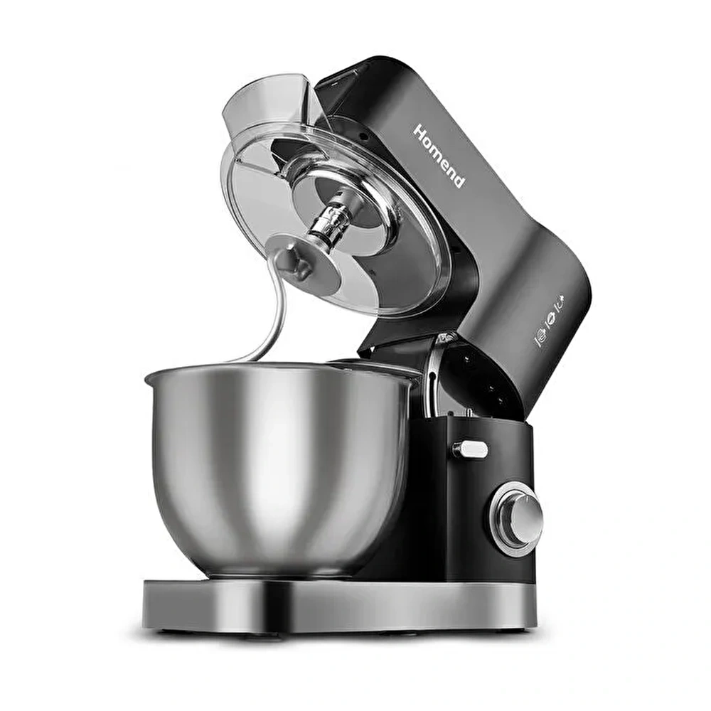 Homend Artfood 3025h Hamur Yoğurma Makinesi Siyah 1200W 5,5L görseli 7