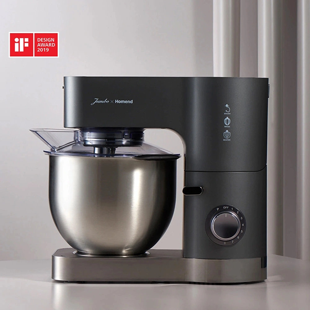 Homend Artfood 3025h Hamur Yoğurma Makinesi Siyah 1200W 5,5L görseli 2