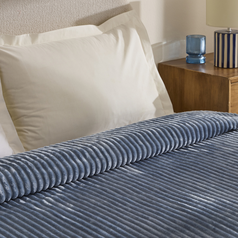 Karaca Home Joena İndigo Çift Kişilik Battaniye görseli 4