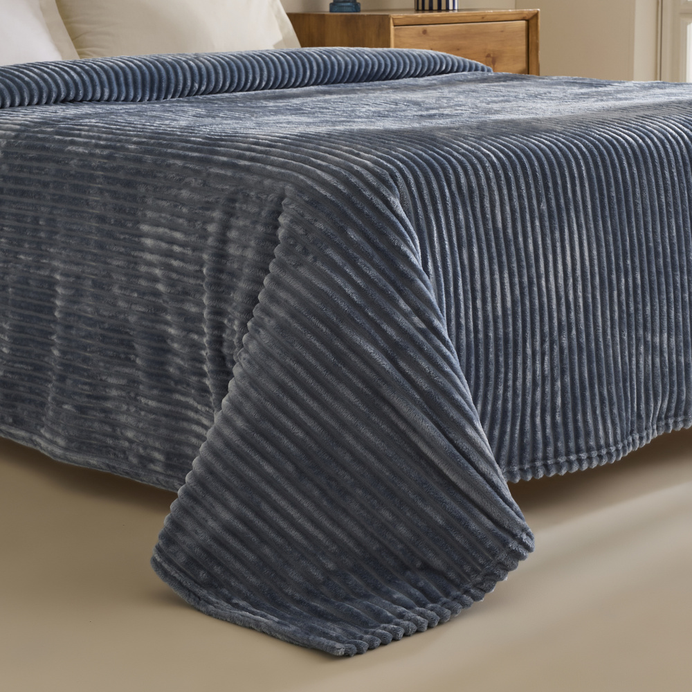 Karaca Home Joena İndigo Çift Kişilik Battaniye görseli 5