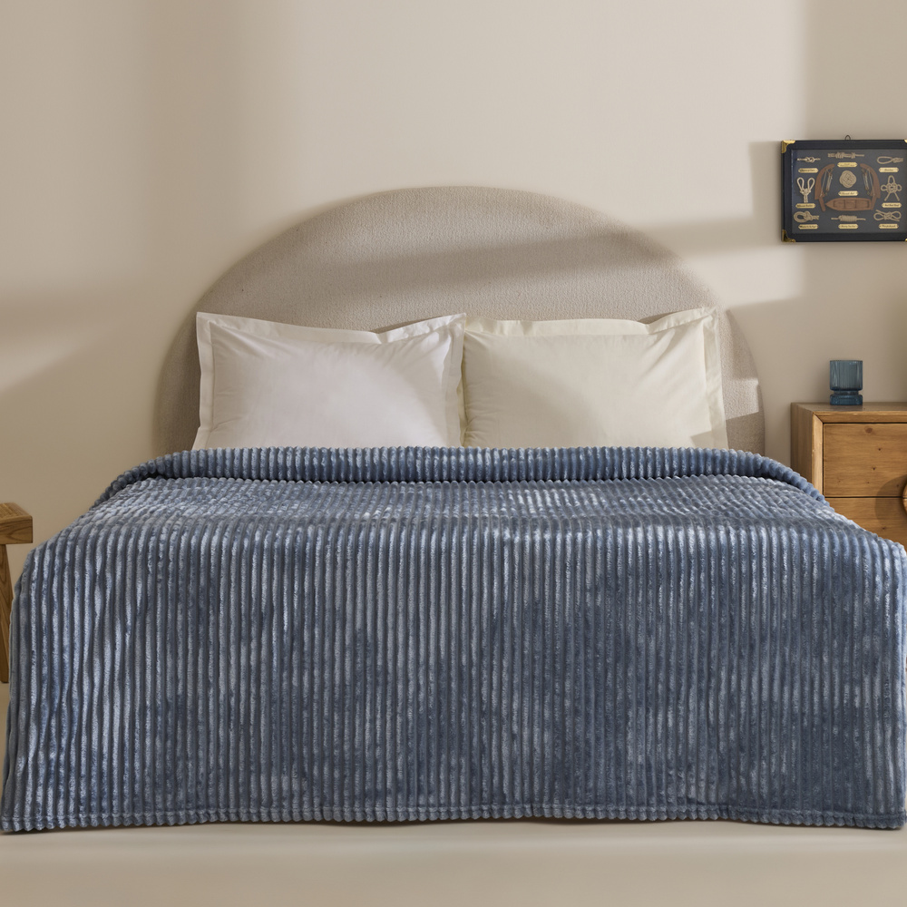 Karaca Home Joena İndigo Çift Kişilik Battaniye görseli 7