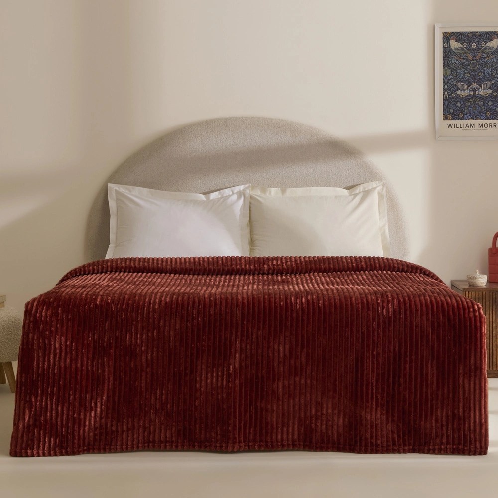 Karaca Home Joena Terracotta Çift Kişilik Battaniye görseli 7