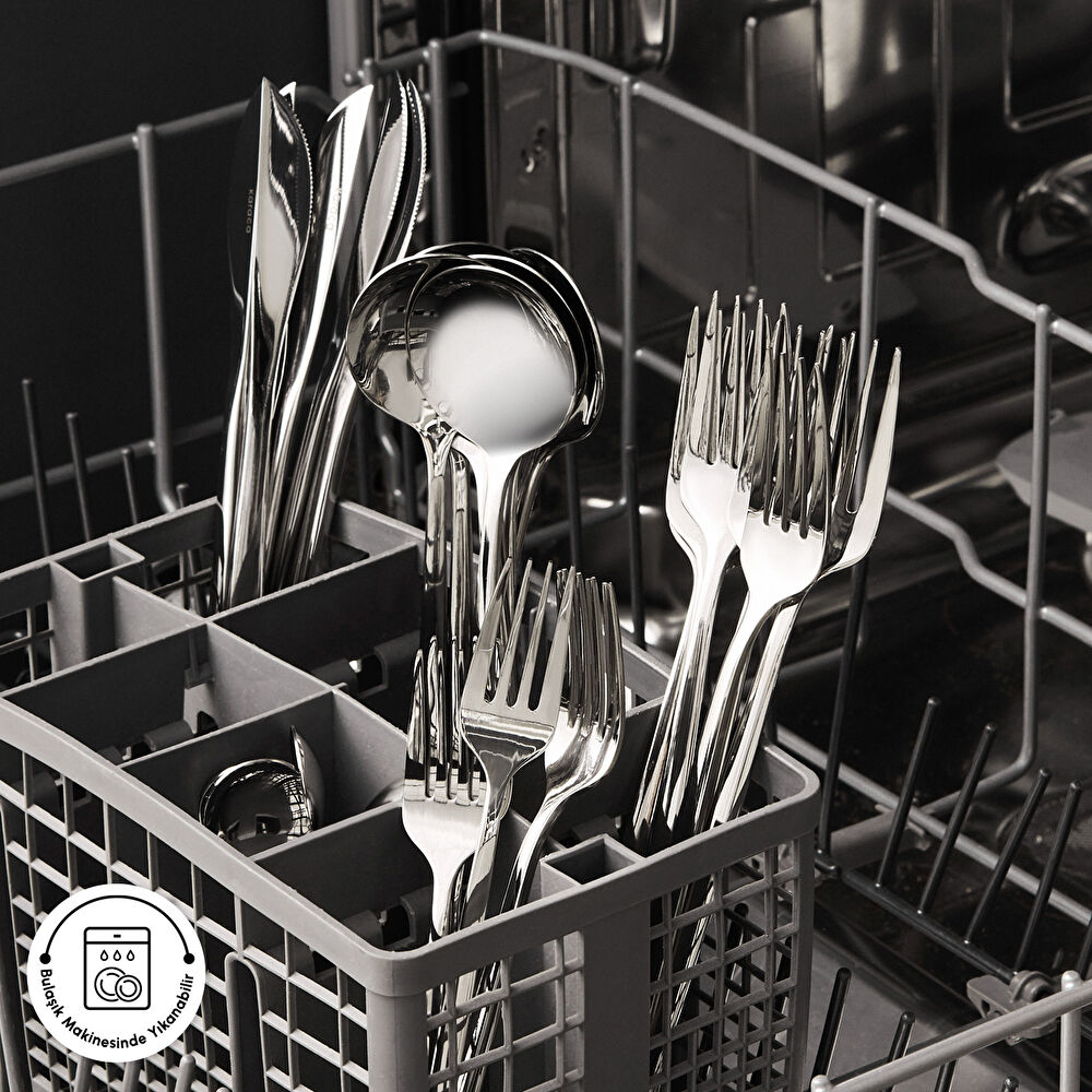 Karaca Orion Platin 6 Kişilik 30 Parça Çatal Kaşık Bıçak Takımı thumbnail 6