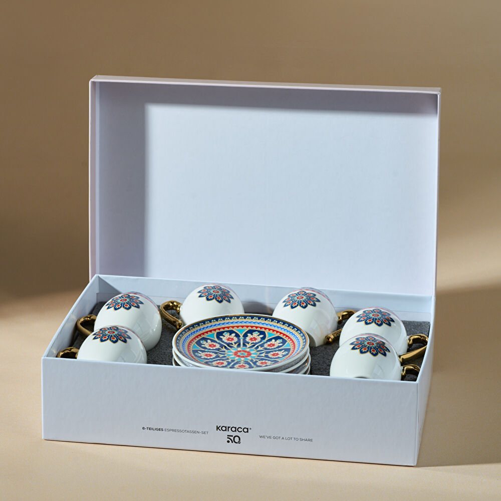 Karaca Söğüt 6 Kişilik Kahve Fincan Takımı 90 ml thumbnail 6