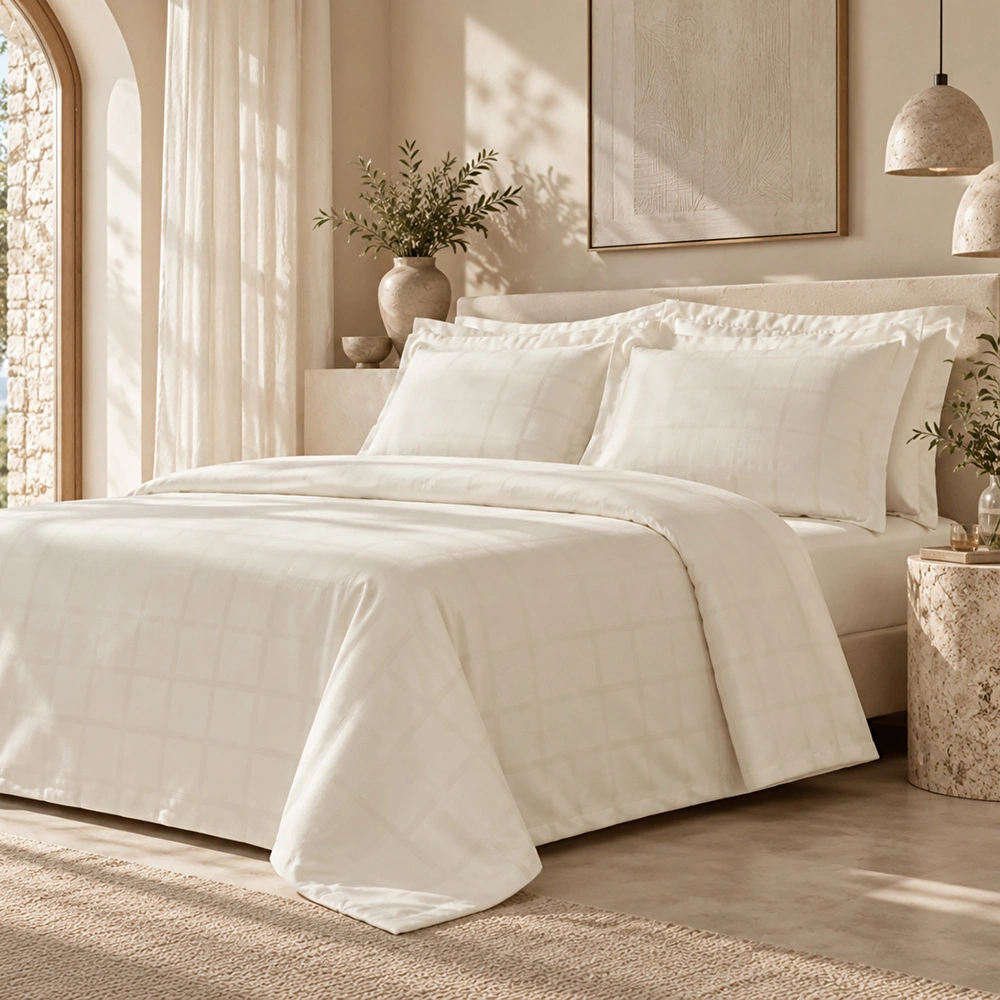 Karaca Home Royale Çift Kişilik Nevresim Takımı Beyaz görseli 1