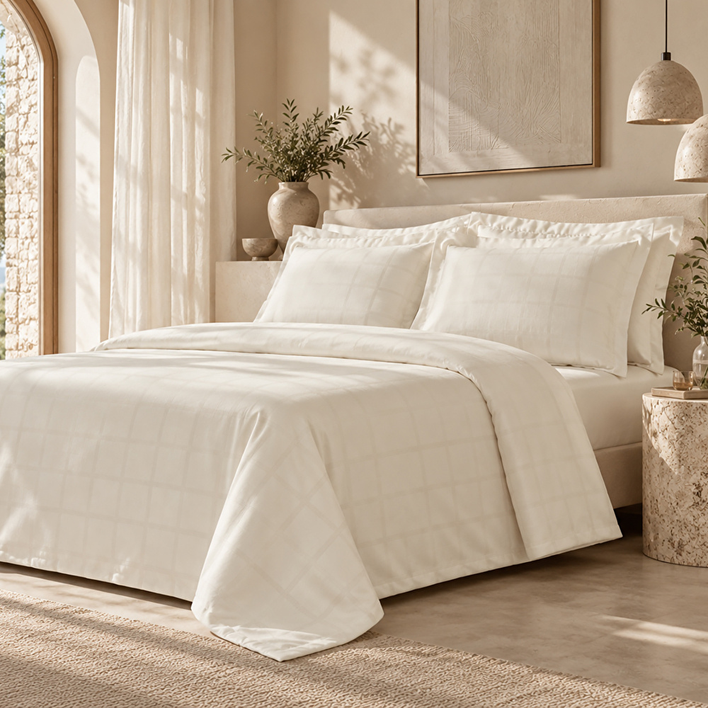 Karaca Home Royale King Size Nevresim Takımı Beyaz görseli 1